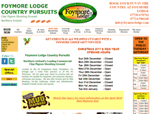 Tablet Screenshot of foymorelodge.com